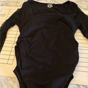 Black Long Sleeve Bodysuit